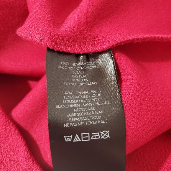 Anthropologie NWT Crepe Smocked Structured Blouse Womens Size S Barbie Pink Top - Picture 6 of 8